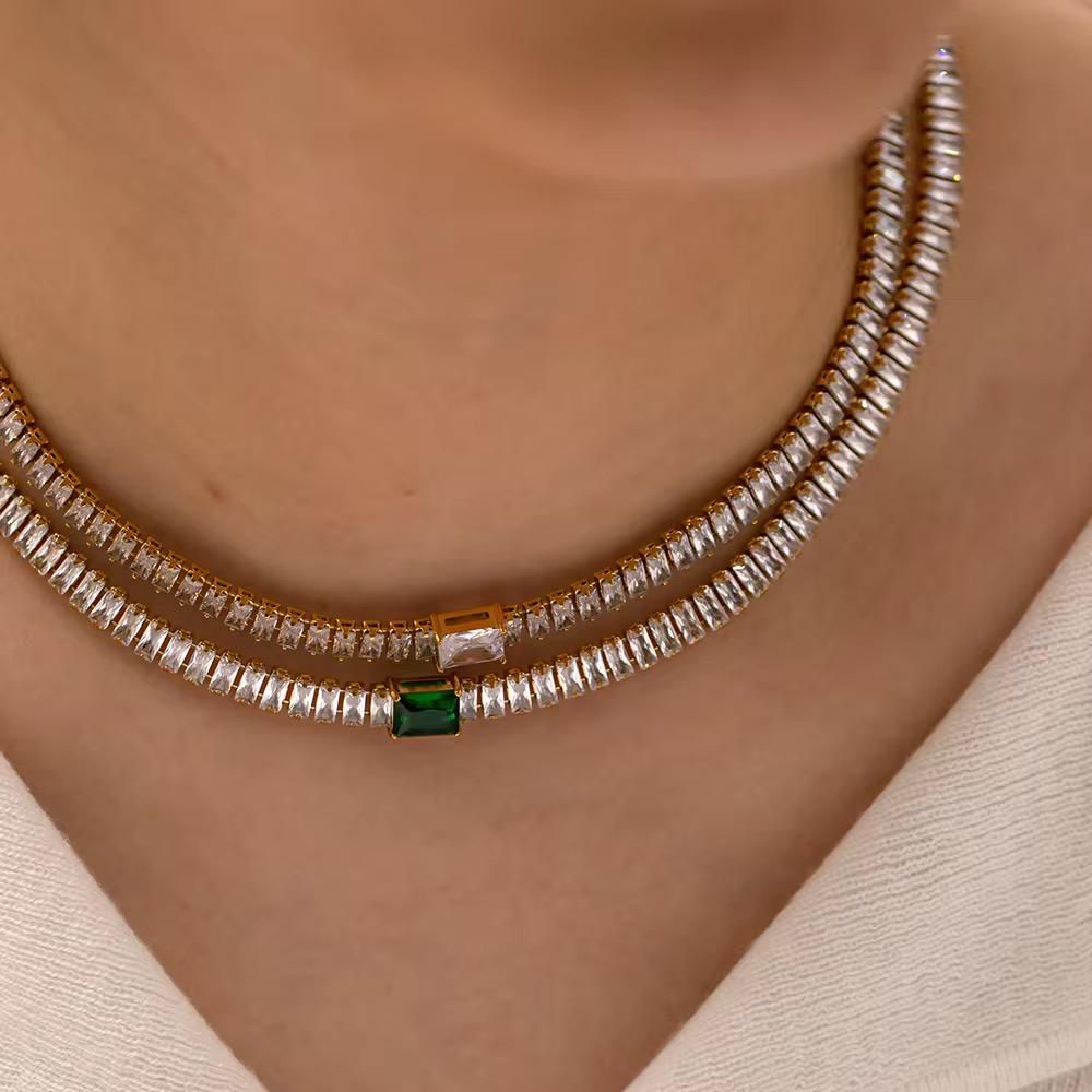 Green Emerald Chokar Necklace