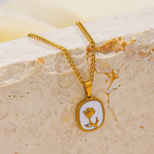 Vintage Rose Necklace