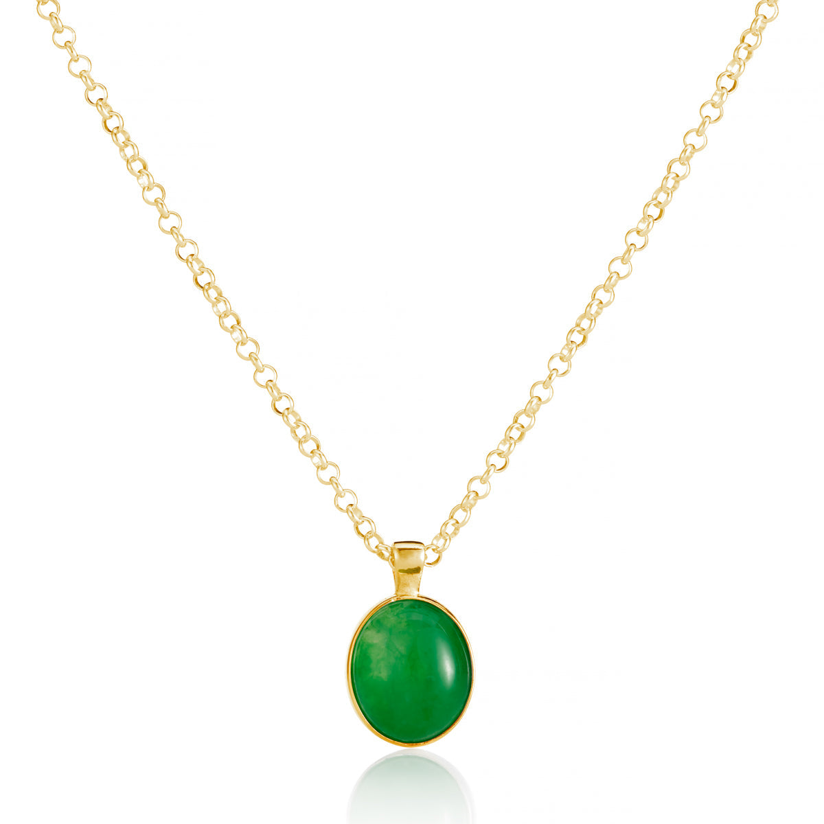 Green Moon Necklace