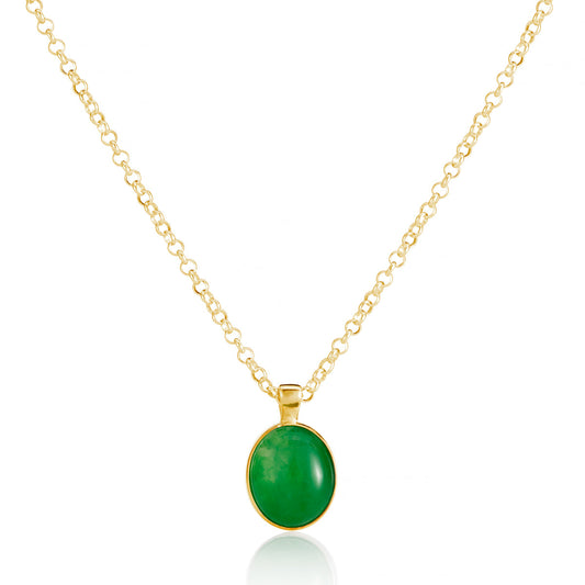 Green Moon Necklace